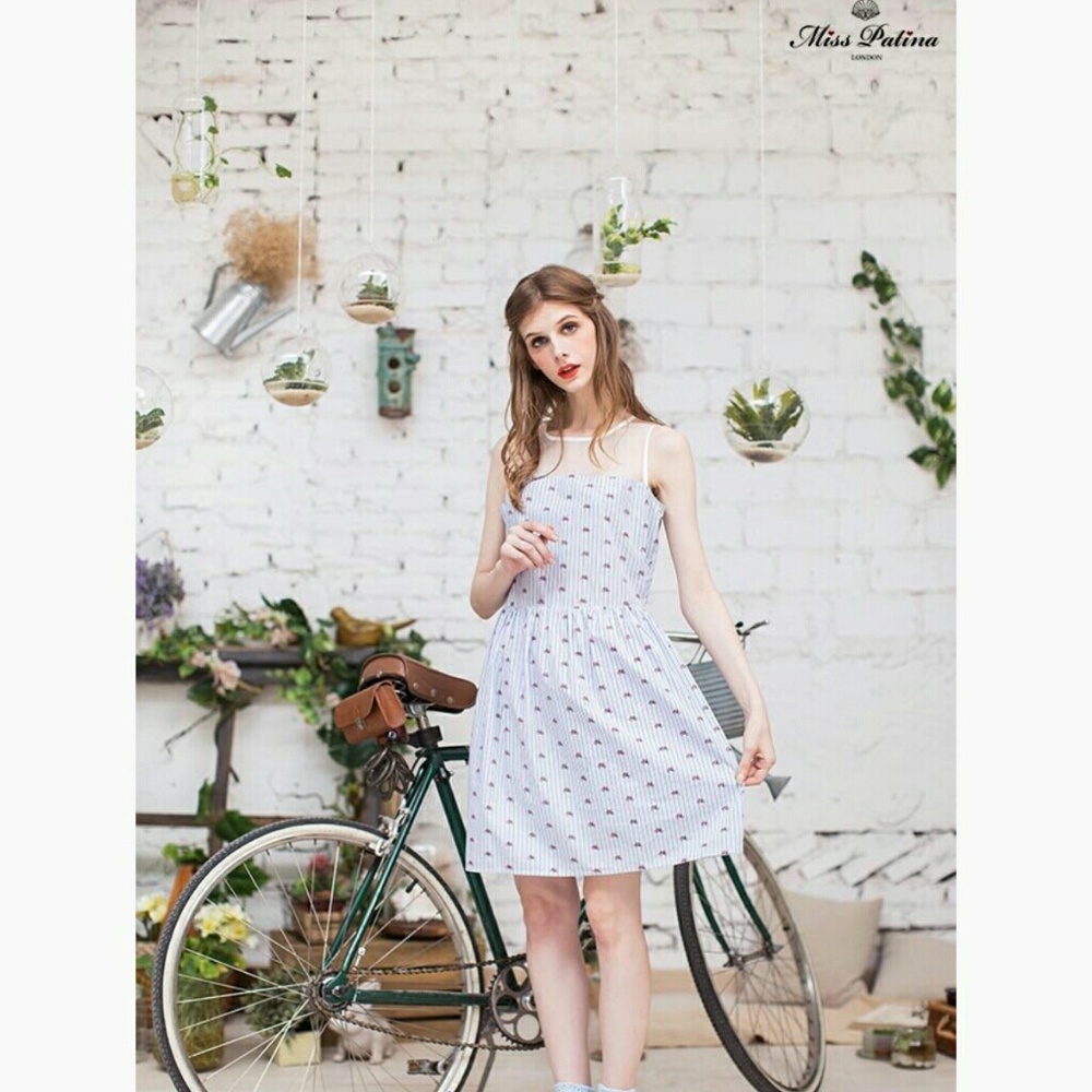 NWT Miss Patina Bicycle retro Dress